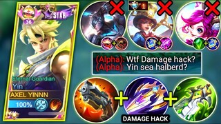 YIN SEA HALBERD BUILD CAN COUNTER TANKY ALPHA IN SIDELANE | YIN SIDELANE BEST BUILD | MOBILE LEGENDS