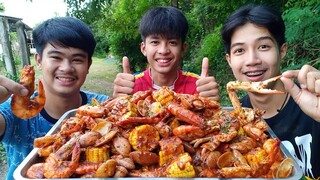 ทะเลถัง.. กุ้งถังทะเลเดือด!! จัดถาดยักษ์ๆใหญ่ๆ จากกล่องสุ่มอาหารทะเล1,000 บาท.