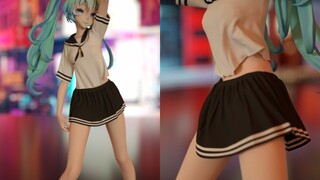 Hatsune miku dancing in the dark night