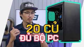 Dàn PC 20 Triệu MAX OPTION: Đủ Màn Hình 144Hz, Chuột, Phím Cơ, Tai Nghe! Chiến Mượt GTA V, Cyberpunk