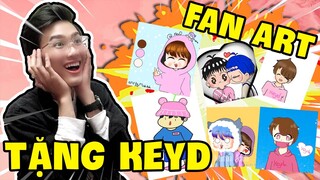 KEYD BẤT NGỜ KHI ĐƯỢC TẶNG FAN ART SIÊU DỄ THƯƠNG TRONG XÓM NHÀ LÁ