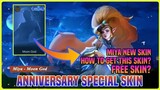 Anniversary Skin of Mobile Legends | Miya "Moon God?" Free Skin? Special Skin Update | MLBB