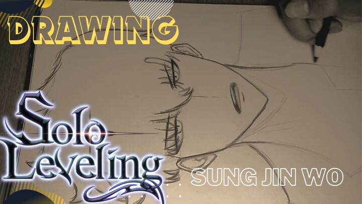 Abang ganteng penyelamat dunia|Drawing Sung Jin Wo from Solo Leveling