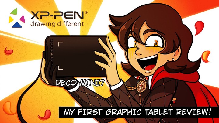 MY FIRST GRAPHIC TABLET REVIEW!!! - DECO MINI7 (XP-PEN)
