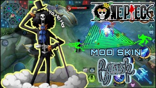 MLBB|Mod Skin Brook- Nhạc Công Băng Mũ Rơm(One Piece) Full Hiệu Ứng|Jin Moba