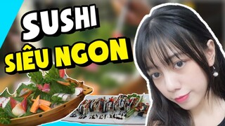 Đi Ăn Sushi Siêu Ngon Cùng Vũ Liz || Cá Mòi Vlog !