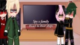 Spy x family react to their ships | damianya | Yor x loid |no cursed  ships