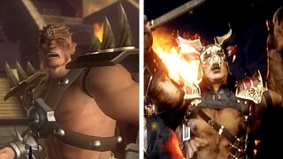 Mortal Kombat 11 Aftermath Shao Kahn Death Scene Vs Shaolin Monks Shao Kahn Death Scene Comparison