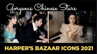 YANG ZI & LI XIAN REUNITE AT HARPER'S BAZAAR ICONS NIGHT // POPULAR ICON OF THE YEAR AWARDEE