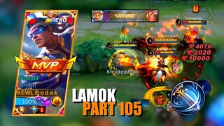 LAMOK PART 105 | BRUNO BEST BUILD AND EMBLEM SEASON 24 | Mobile Legends Bang Bang
