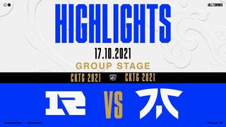 Highlights RNG vs FNC [Vòng Bảng][CKTG 2021][17.10.2021]