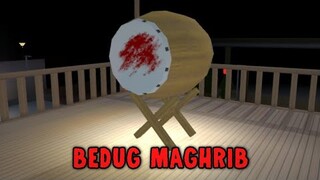 BEDUG MAGHRIB || HORROR MOVIE SAKURA SCHOOL SIMULATOR