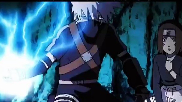 "Kakashi menggunakan Chidori untuk pertama kalinya dengan Sharingan"