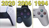 Evolution of Playstation Controllers (2020-1994)