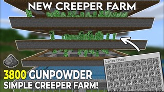 How to Make Creeper Farm in Minecraft Bedrock 1.18 Easy Gunpowder Farm (NEW)