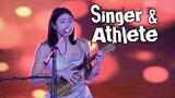 KALEI MAU SINGING WITH HER UKULELE | A BENEFIT CONCERT FOR COACH ROGER GORAYEB