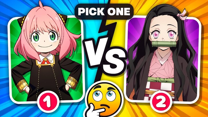 CHOOSE ONLY ONE CHARACTER ✅❌ (ANIME EDITION)🔥Insane Difficulty🔥