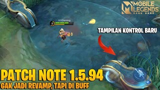 KIMMY BUFF, KARINA NERF, LUNOX NERF, TIGREAL NERF, MINOTAUR BUFF, WAR AXE NERF - PATCH NOTE 1.5.94