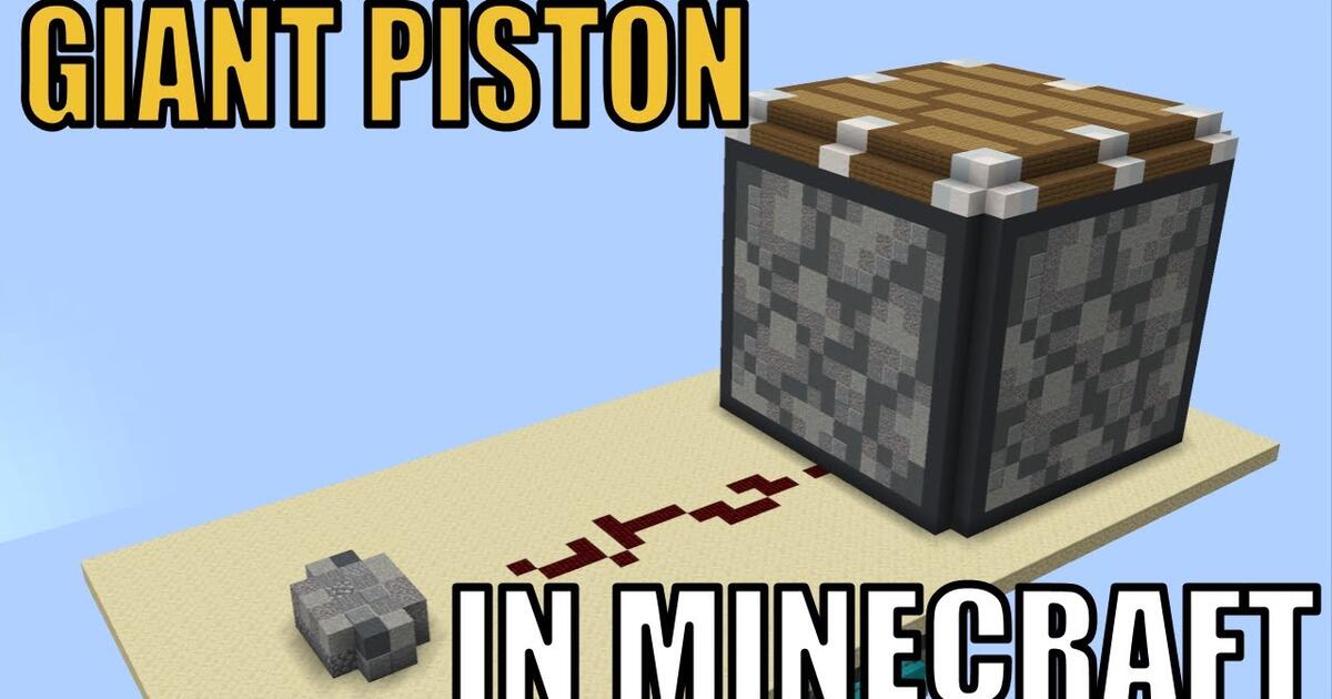 Como hacer pistones en minecraft