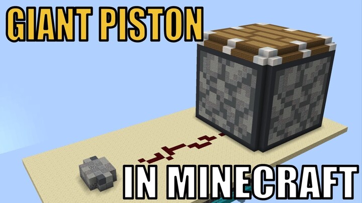 How I Made A GIANT WORKING Piston In Minecraft Using Honey Blocks!!!