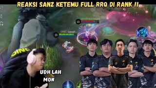 REAKSI SANZ KETEMU RRQ DI RANK !! NOVARIA SANZ DI LOCK LUNOX LEMON