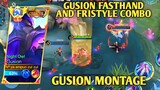 GUSION FASTHAND COMBO AND FRISTYLE COMBO, GUSION MONTAGE | MOBILE LEGENDS