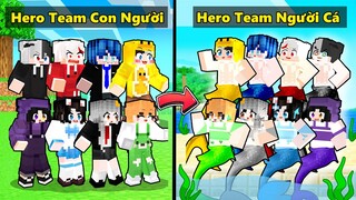 Chuyện Gì Xảy Ra Nếu Mèo Simmy Và Hero Team Trở Thành Người Cá Trong Minecraft