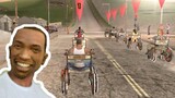 When CJ goes to a wheelchair race