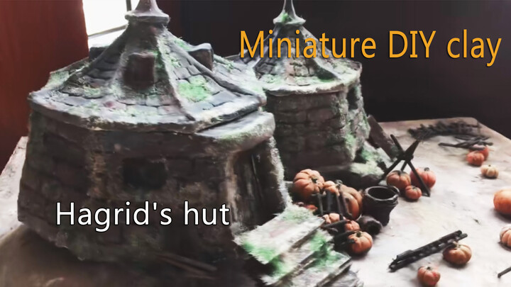 [Miniature DIY Clay] Harry Potter-Hagrid's Hut