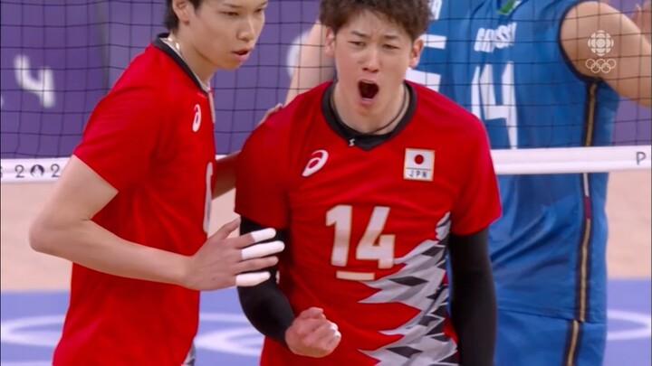 Quarterfinals: Japan vs Italy 1st set.Yuki Ishikawa beast mode on. Paris Olympics 2024