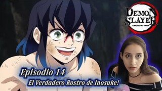 "El Rostro de INOSUKE" KIMETSU NO YAIBA Capitulo 14 - Demon Slayer REACCION