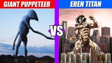 Giant Puppeteer vs Eren Attack Titan | SPORE