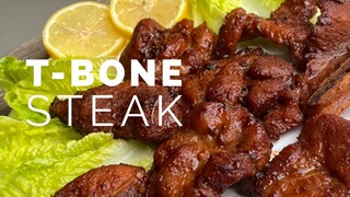 T-BONE STEAK RECIPE | JUICY PORK STEAK