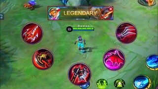 TOP GLOBAL BRUNO - RED BUILD CHALLENGE MASTER BODAK Mobile Legends Bang Bang