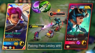 REVAMP SKIN LESLEY VS SAINT SEIYA CHOU !! LESLEY DEADLY BUILD | TOP GLOBAL LESLEY - MLBB