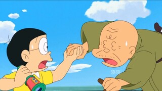 Nobita menggunakan teleskop untuk menangkap pencuri licik dan memetik bintang dari langit