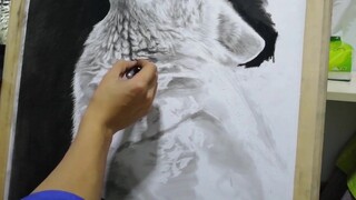 [Painting]Pencil Sketch:How to paint animal's fur