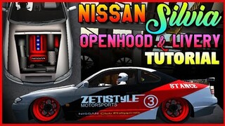 OPEN HOOD NISSAN SILVIA S15 TUTORIAL | Livery | Car Parking Multiplayer | New Update | zeti