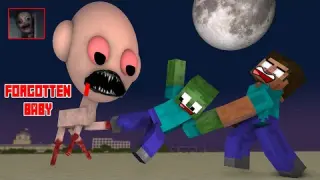 Monster School : THE FORGOTTEN BABY HORROR CHALLENGE | Trevor Henderson - Minecraft Animation