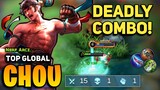 DEADLY COMBO! Chou Best Build 2022 [ Top Global Gameplay ] By Nerf Arcz - Mobile Legends