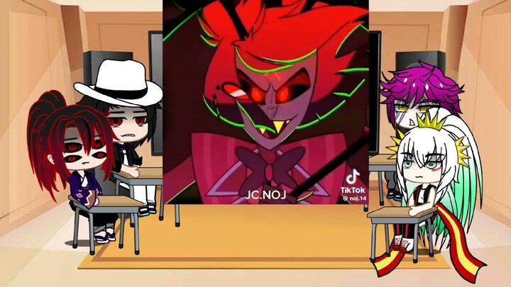 Uppermoon And Muzan React To Alastor From Hazbin Hotel