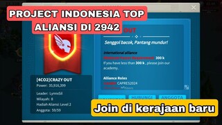 RISE OF KINGDOM PROJECT INDONESIA 2942 KINGDOM BARU #riseofkingdoms #2942
