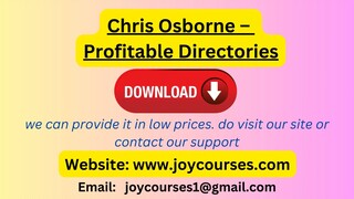 Chris Osborne – Profitable Directories