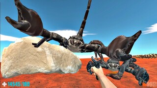 Attack of Giant Scorpions. FPS Perspective! Animal Revolt Battle Simulator