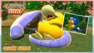 How To Make Psyduck Sleep With Arbok In Mightywide River *Day* | New Pokemon Snap - Quick Guide