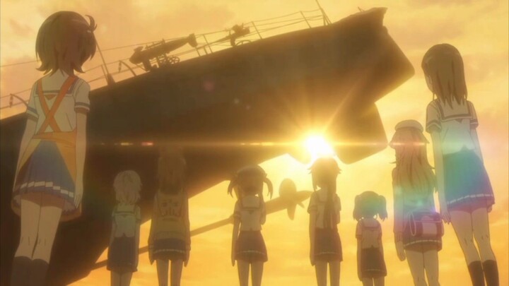 the harekaze's last moment  sad moment of. high school fleet