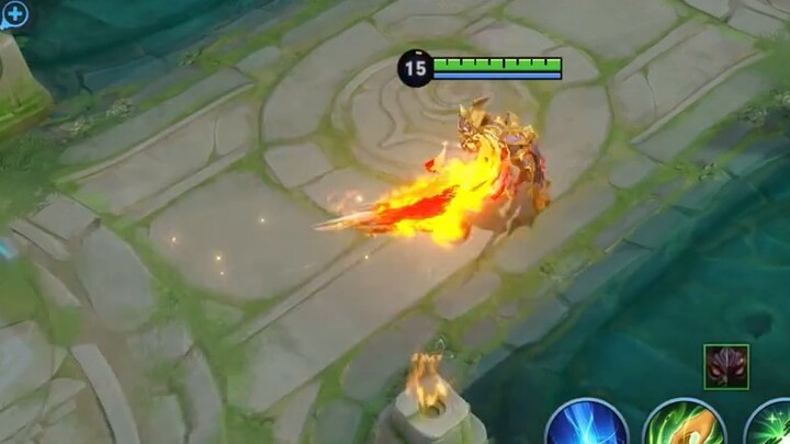 Dianwei Golden Warrior's stunning fire special effects, self-made optimized effects, flame knife, la