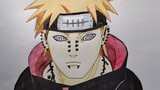 Cara Mewarnai Gambar Anime Pain Karakter dalam Seri Naruto