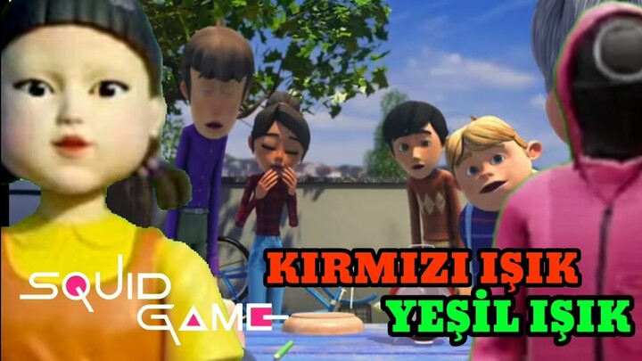 Rafadan Tayfa Squid Game Kırmızı Işık Yeşil Işık Oyunu Kalamar oyunu 4