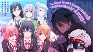 Lagu buat yang masih SENDIRIAN di 2025 😢 Hachiman Hikigaya Rap / Freestyle By AUSHAV [Oregairu AMV]